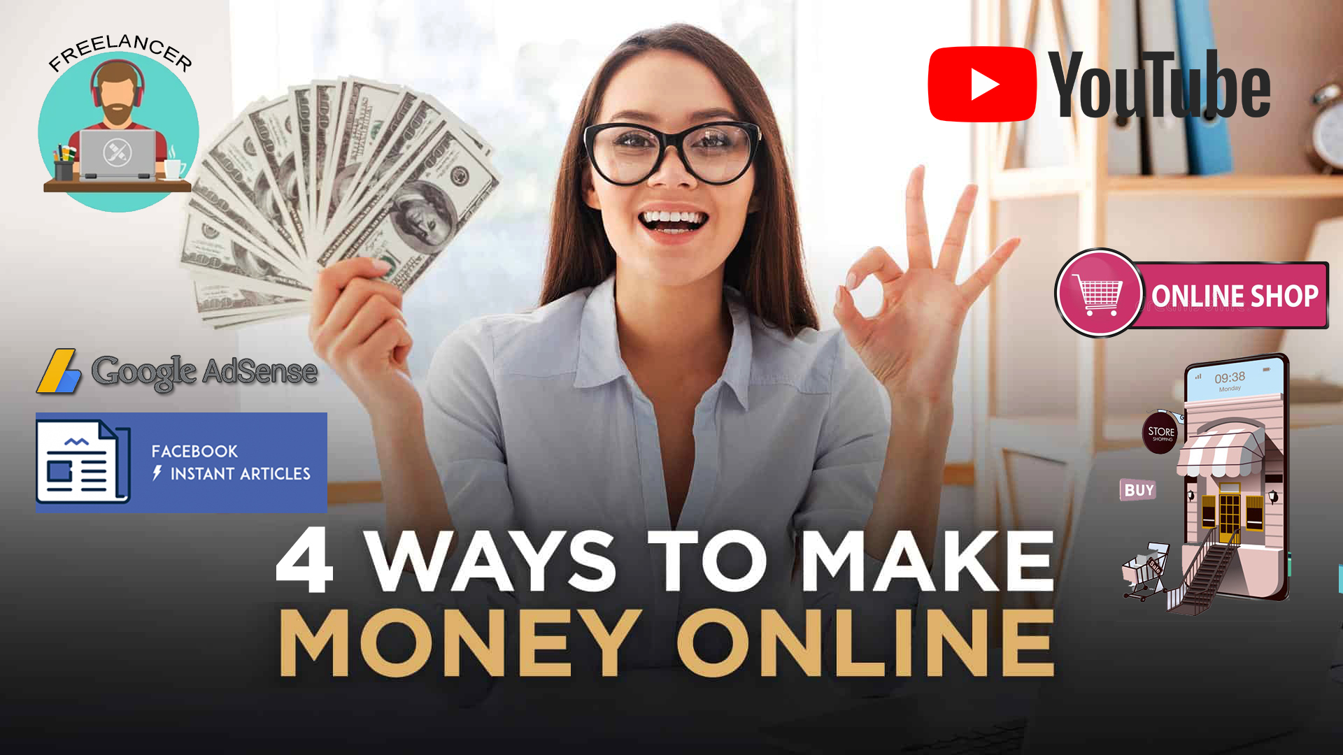 4 ways to make money online - get money online - online jobs