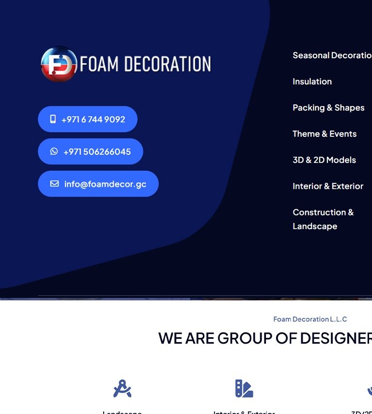 Foam Decoration L.L.C in Dubai, UAE